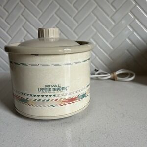 Rival Crock Pot Little Dipper Stoneware Slow Cooker Southwest‎ Model 3204 Fondue